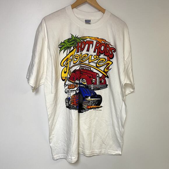 2007 Vintage Hot Rods Forever Shirt 90s Car T-Shirt Racing - Picture 1 of 2